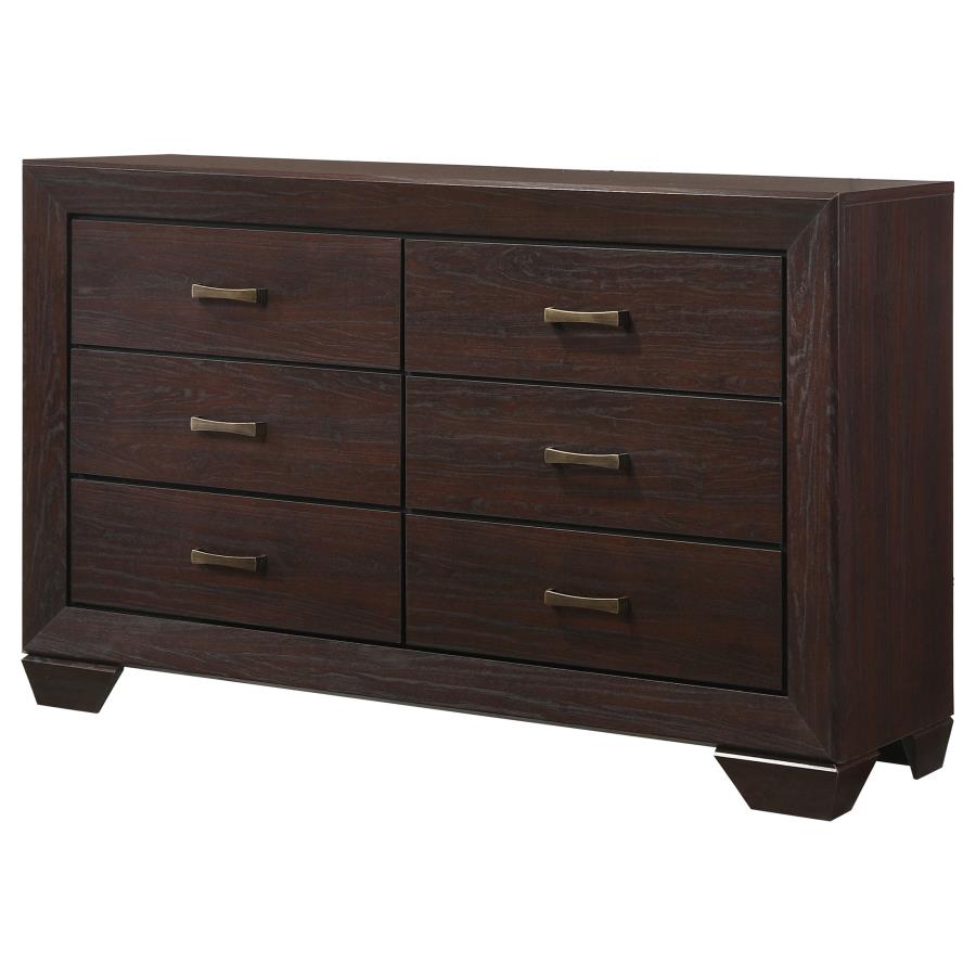 (image for) Kauffman 6-drawer Dresser Dark Cocoa