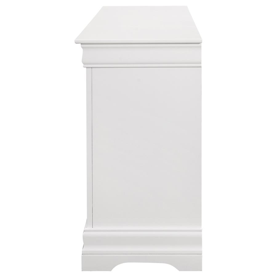 (image for) Louis Philippe 6-drawer Dresser White