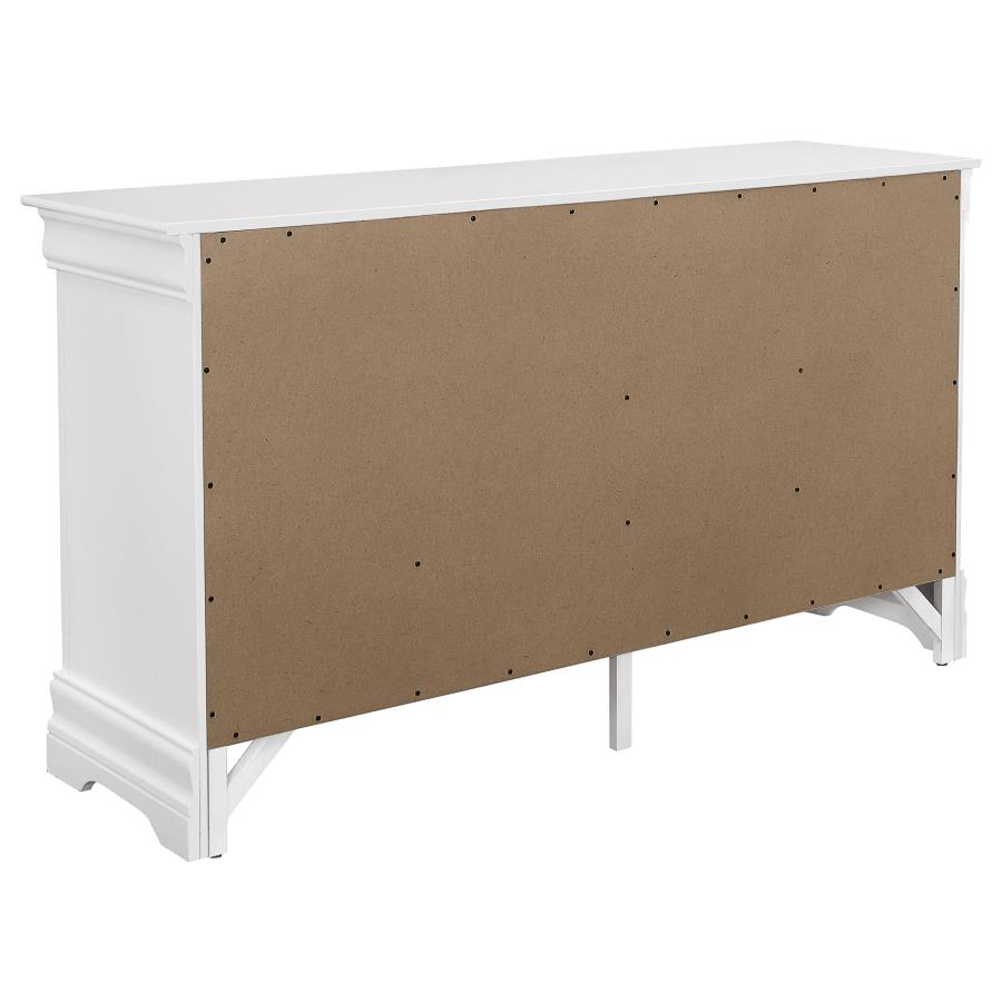 (image for) Louis Philippe 6-drawer Dresser White