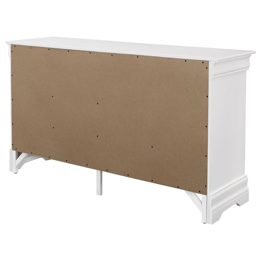 (image for) Louis Philippe 6-drawer Dresser White