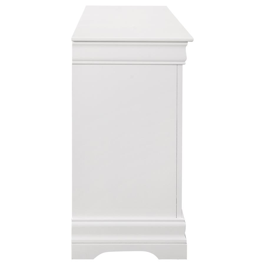 (image for) Louis Philippe 6-drawer Dresser White