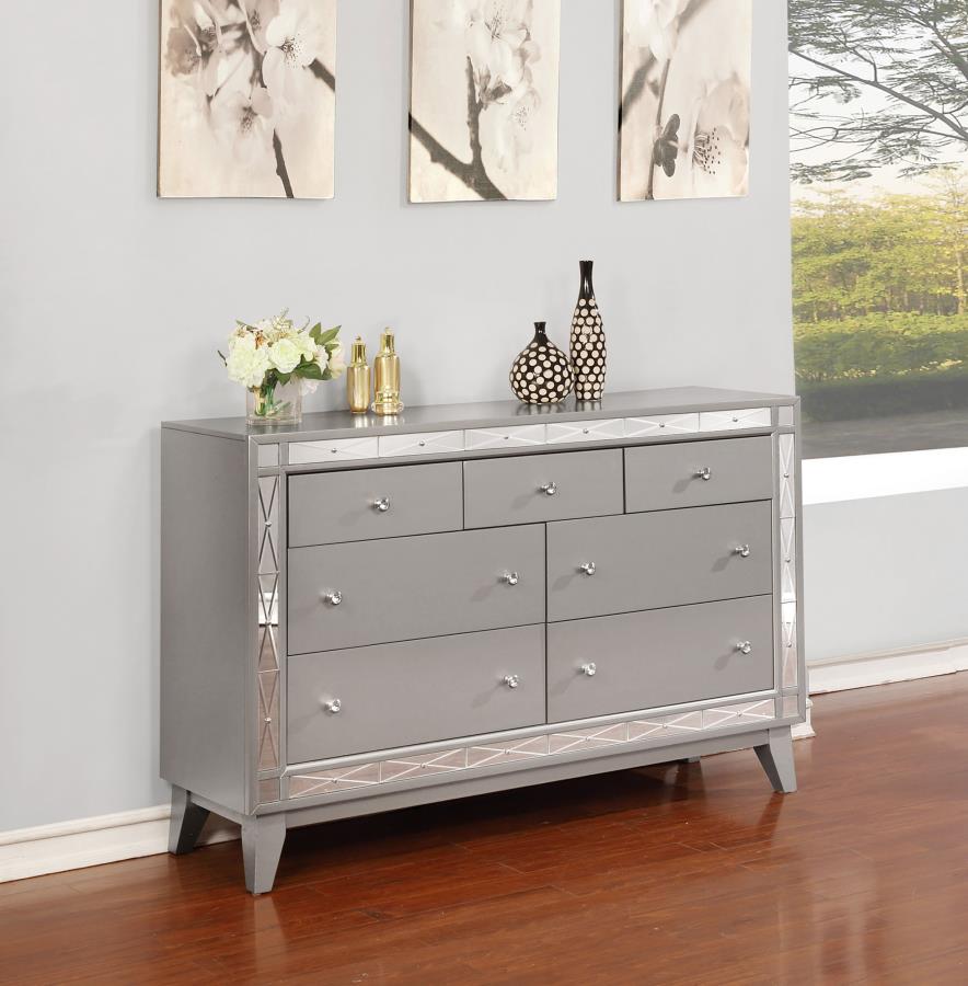 (image for) Leighton 7-drawer Dresser Metallic Mercury