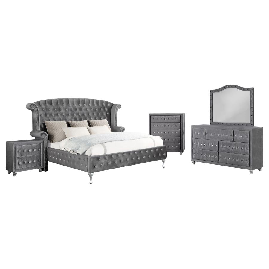 (image for) Deanna 5-piece Eastern King Bedroom Set Grey