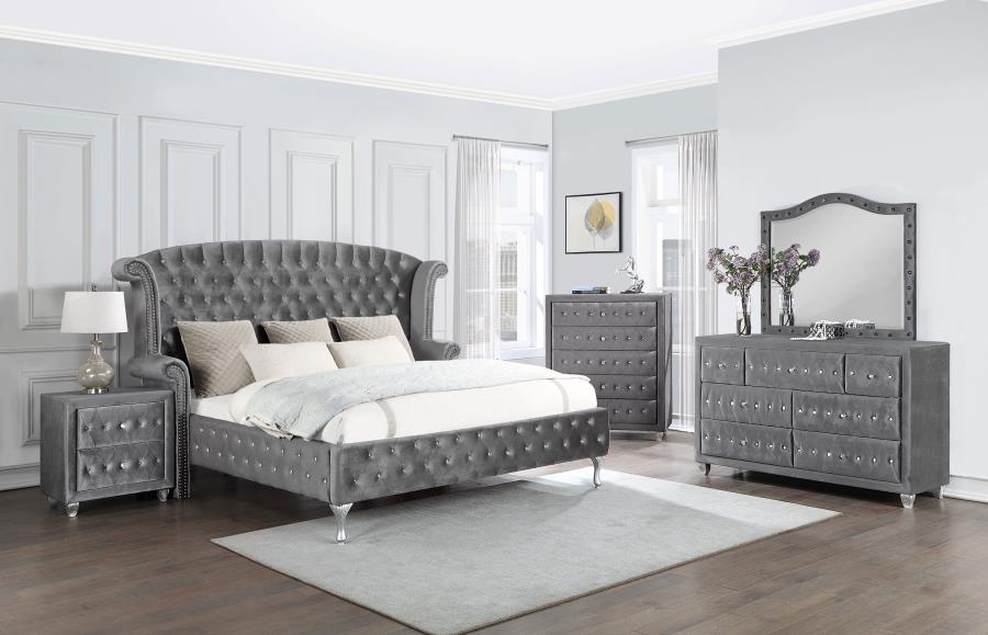 (image for) Deanna 5-piece California King Bedroom Set Grey - Click Image to Close