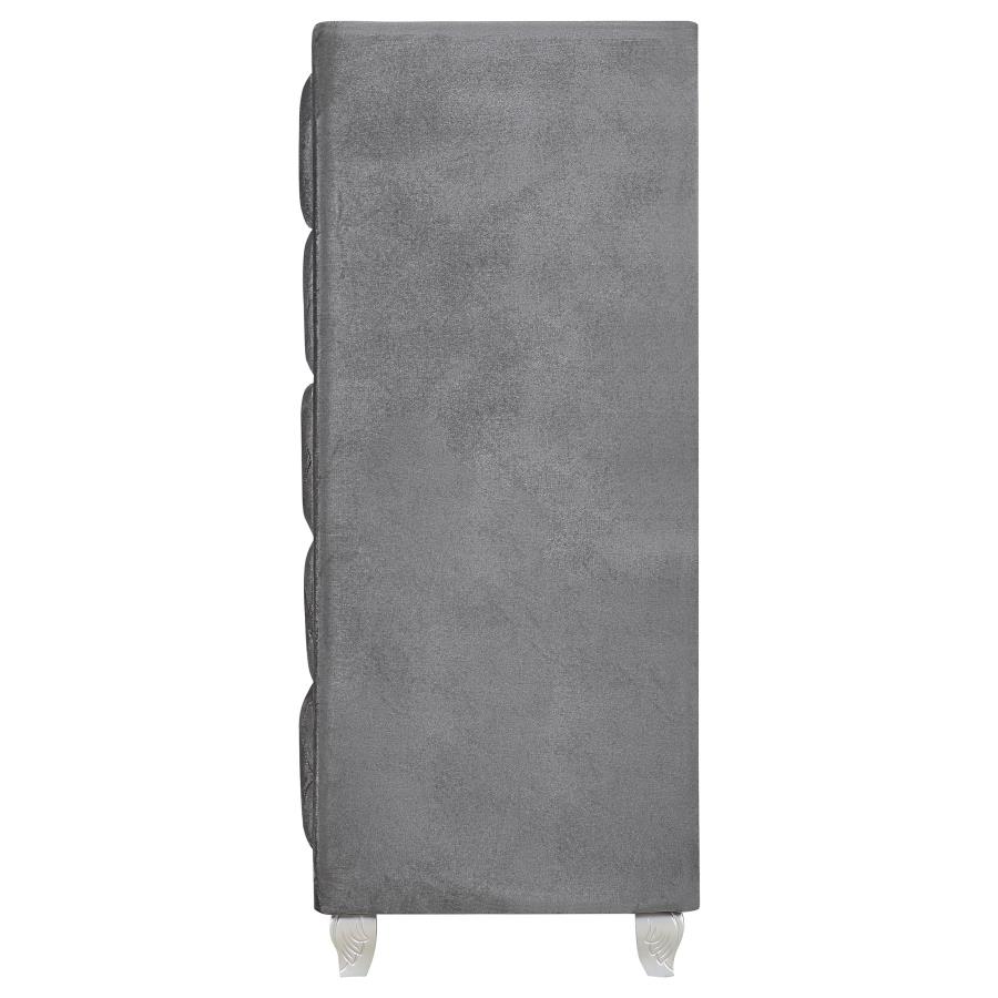 (image for) Deanna 5-drawer Bedroom Chest Grey