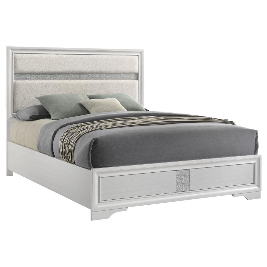 (image for) Miranda 54-inch Upholstered Full Panel Bed White