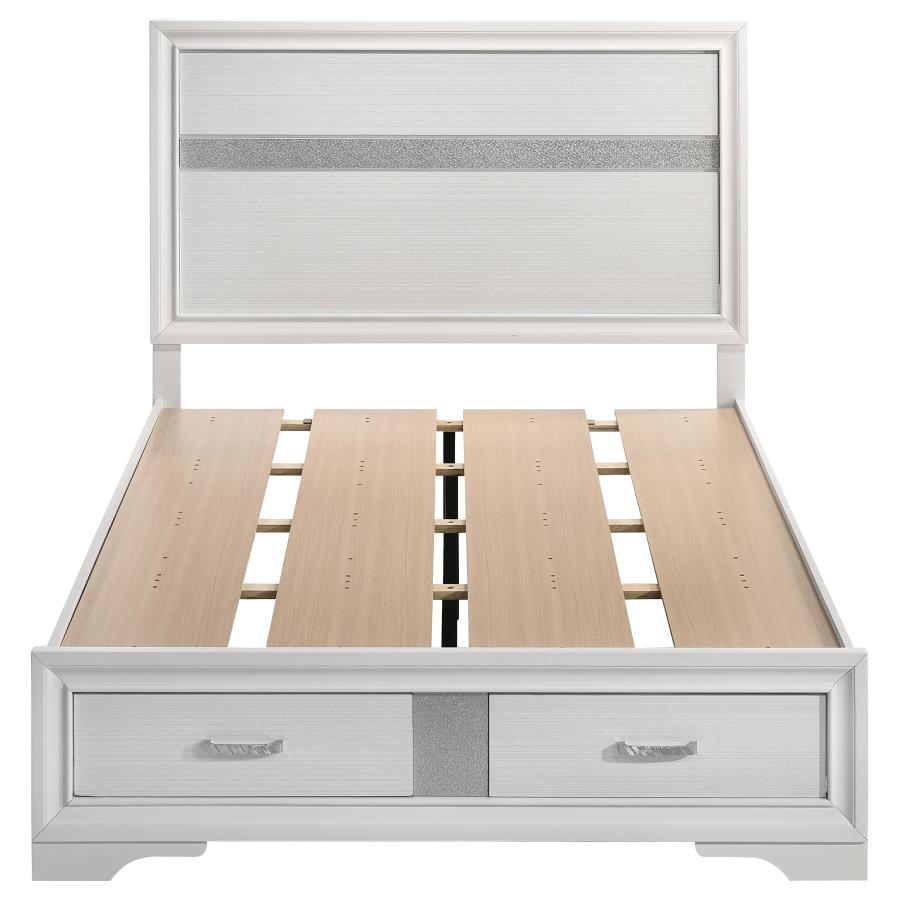 (image for) Miranda 51-inch Wood Full Storage Panel Bed White