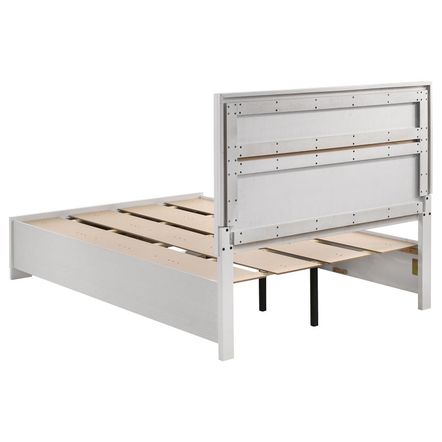 (image for) Miranda Wood Full Storage Panel Bed White