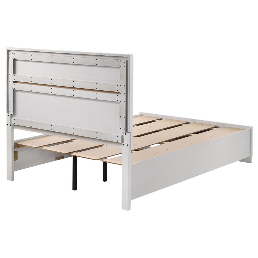 (image for) Miranda Wood Full Storage Panel Bed White