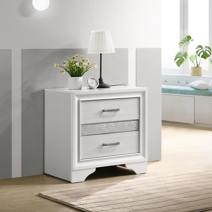 (image for) Miranda 2-drawer Nightstand White