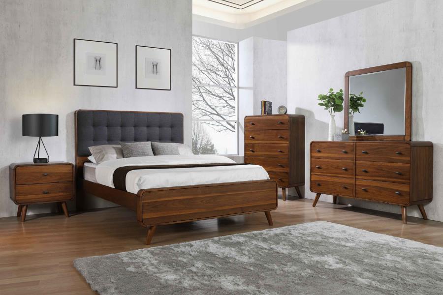 Modal Additional Images for Robyn Wood California King Platform Bed Dark Walnut