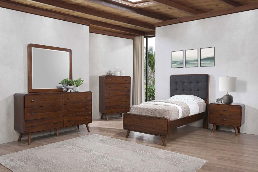Modal Additional Images for Robyn Wood Twin Platform Bed Dark Walnut