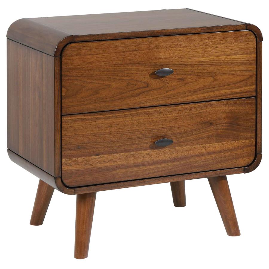 (image for) Robyn 2-drawer Nightstand Dark Walnut