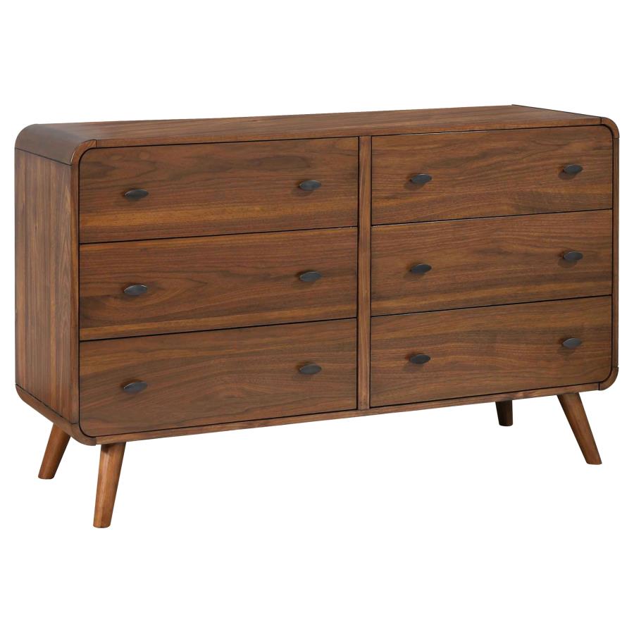 (image for) Robyn 6-drawer Dresser Dark Walnut