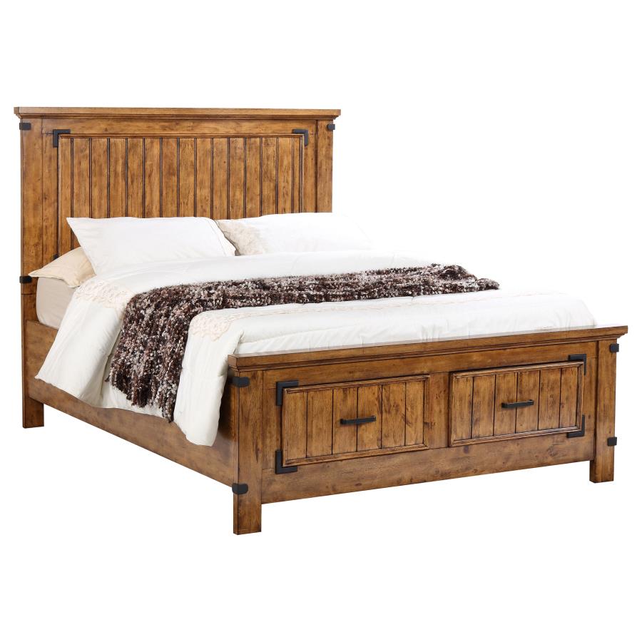 (image for) Brenner 4-piece Eastern King Bedroom Set Rustic Honey