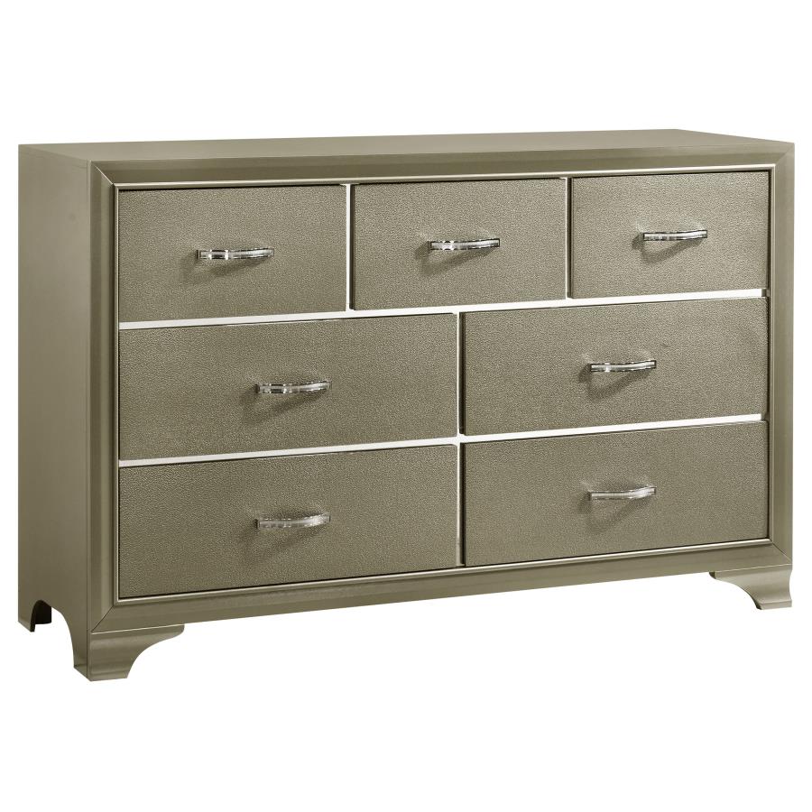 (image for) Beaumont 7-drawer Dresser Champagne - Click Image to Close