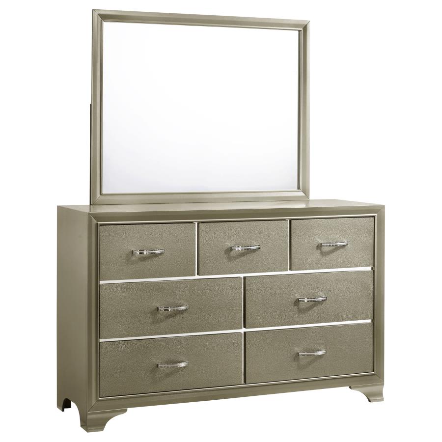 (image for) Beaumont 7-drawer Dresser with Mirror Champagne