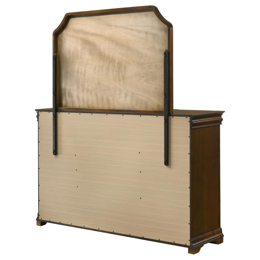 Garland 9-drawer Bedroom Dresser with Mirror Brown Cherry