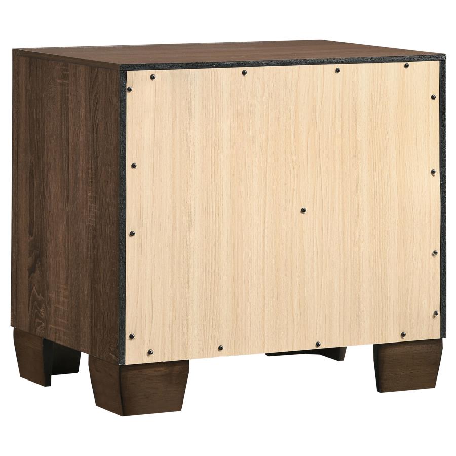 (image for) Brandon 2-drawer Nightstand Warm Brown