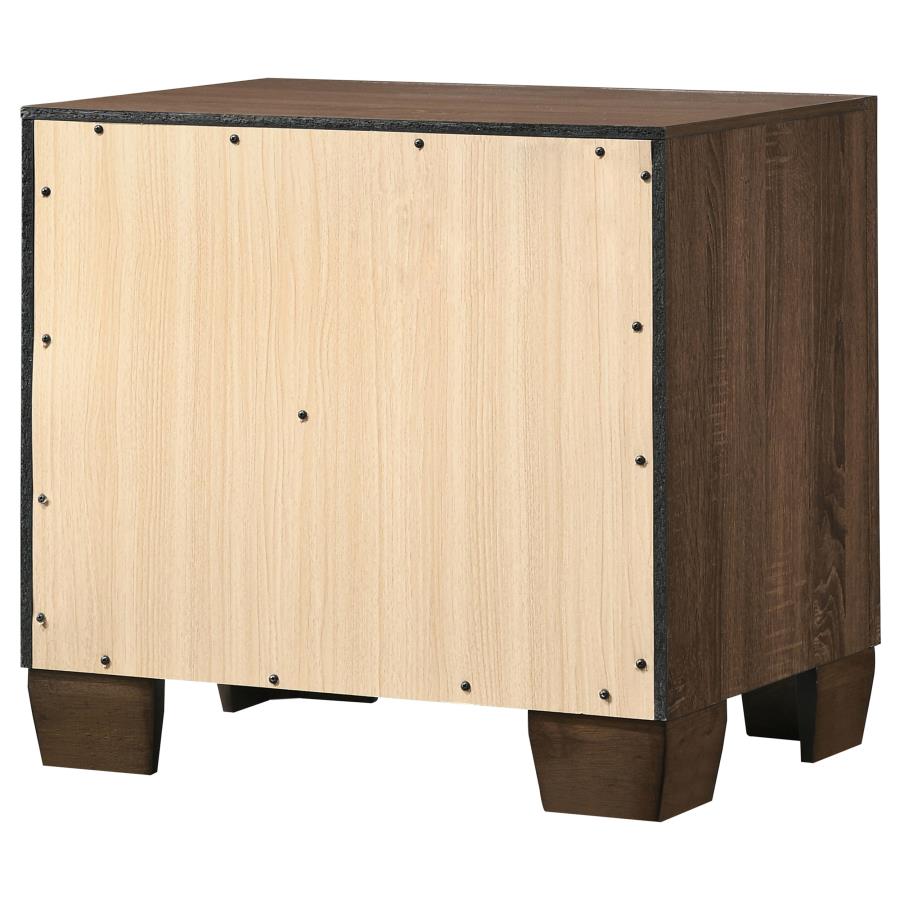 (image for) Brandon 2-drawer Nightstand Warm Brown