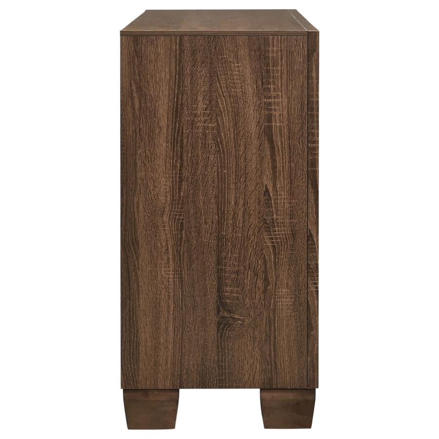 (image for) Brandon 6-drawer Dresser Warm Brown