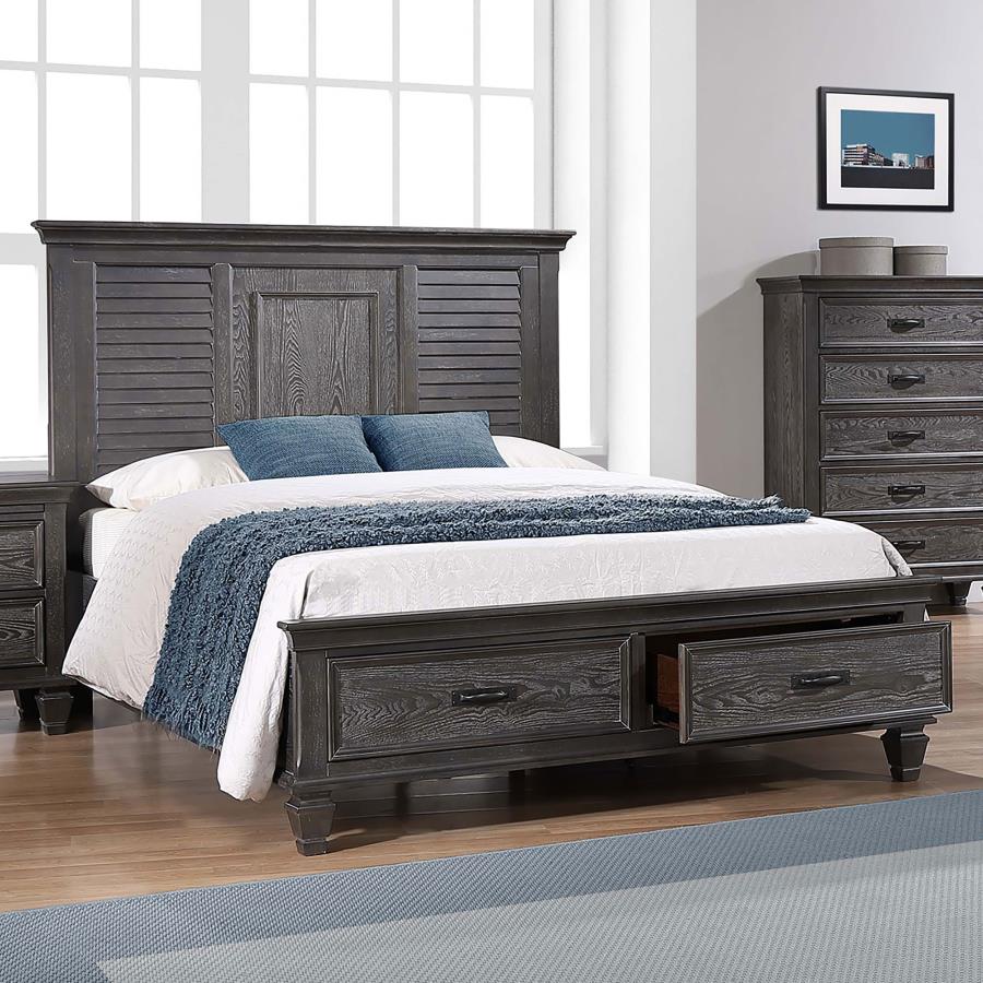 (image for) Franco Wood Eastern King Storage Panel Bed Weathered Sage