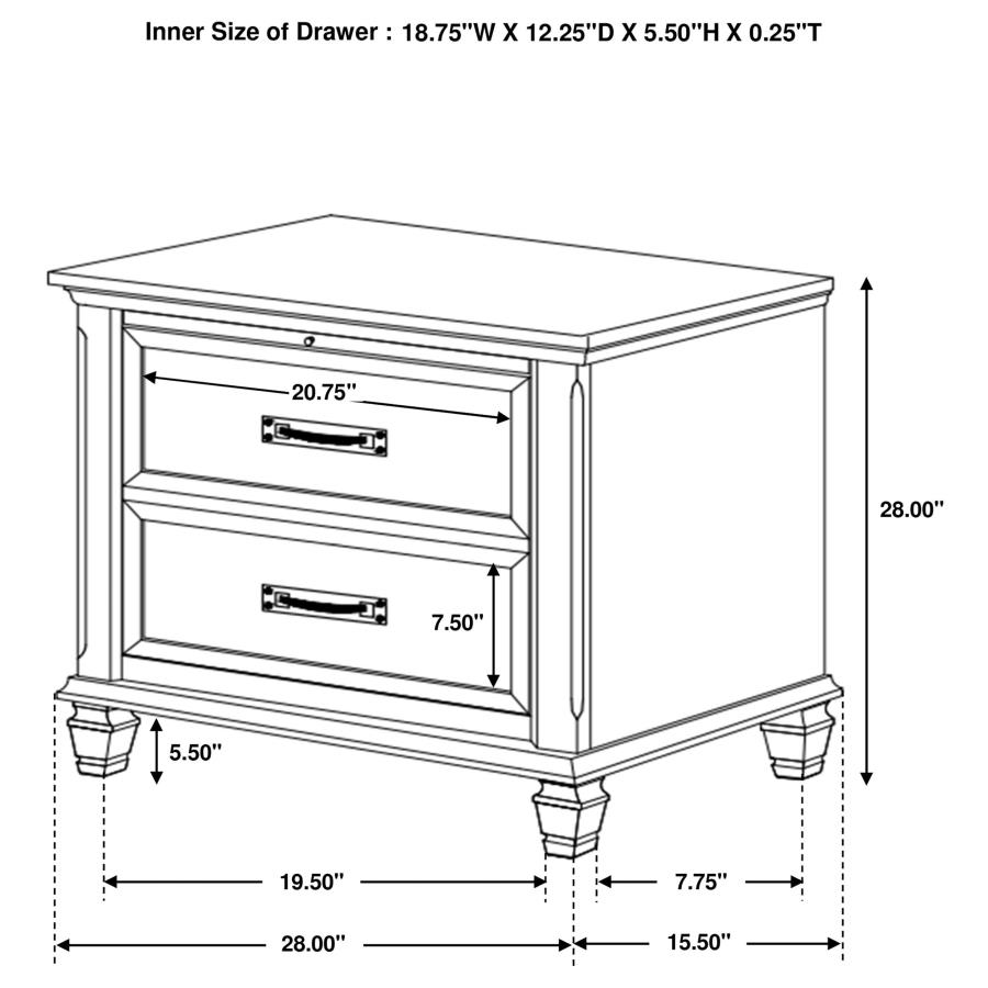 (image for) Franco 4-piece Queen Storage Bedroom Set Weathered Sage