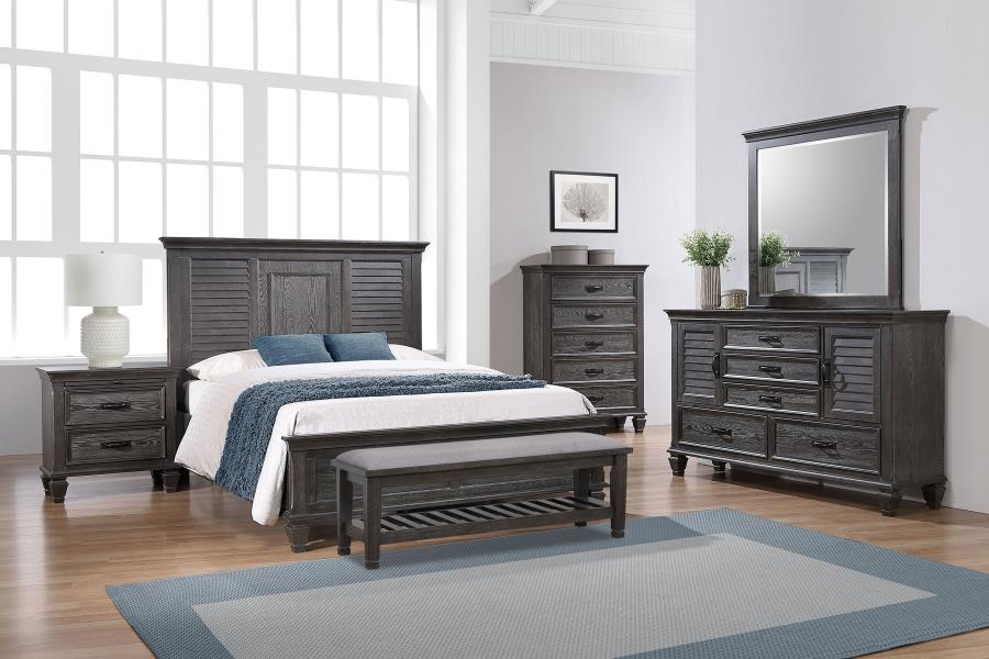 (image for) Franco 4-piece Eastern King Bedroom Set Weathered Sage - Click Image to Close