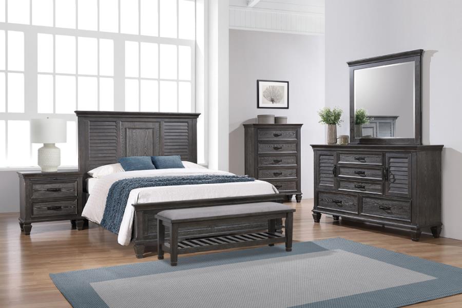 (image for) Franco 5-piece Queen Panel Bedroom Set Weathered Sage - Click Image to Close