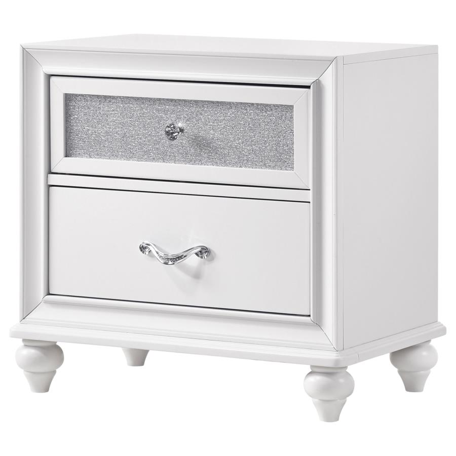 (image for) Barzini 2-drawer Nightstand White