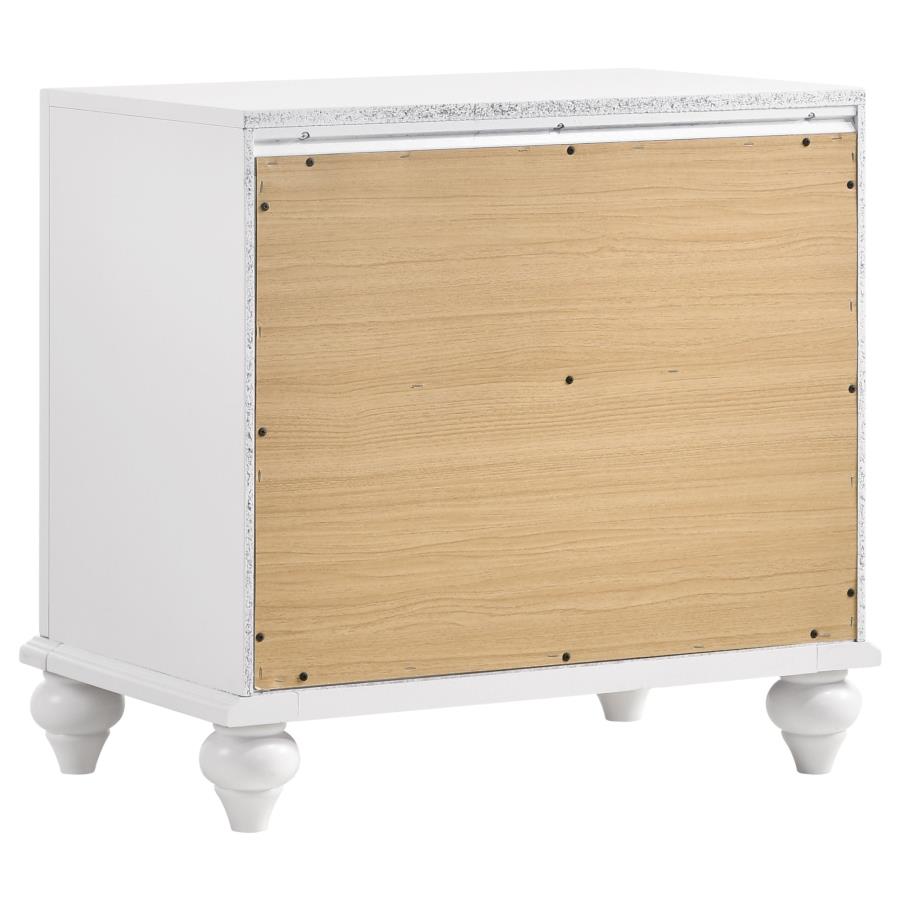 (image for) Barzini 2-drawer Nightstand White