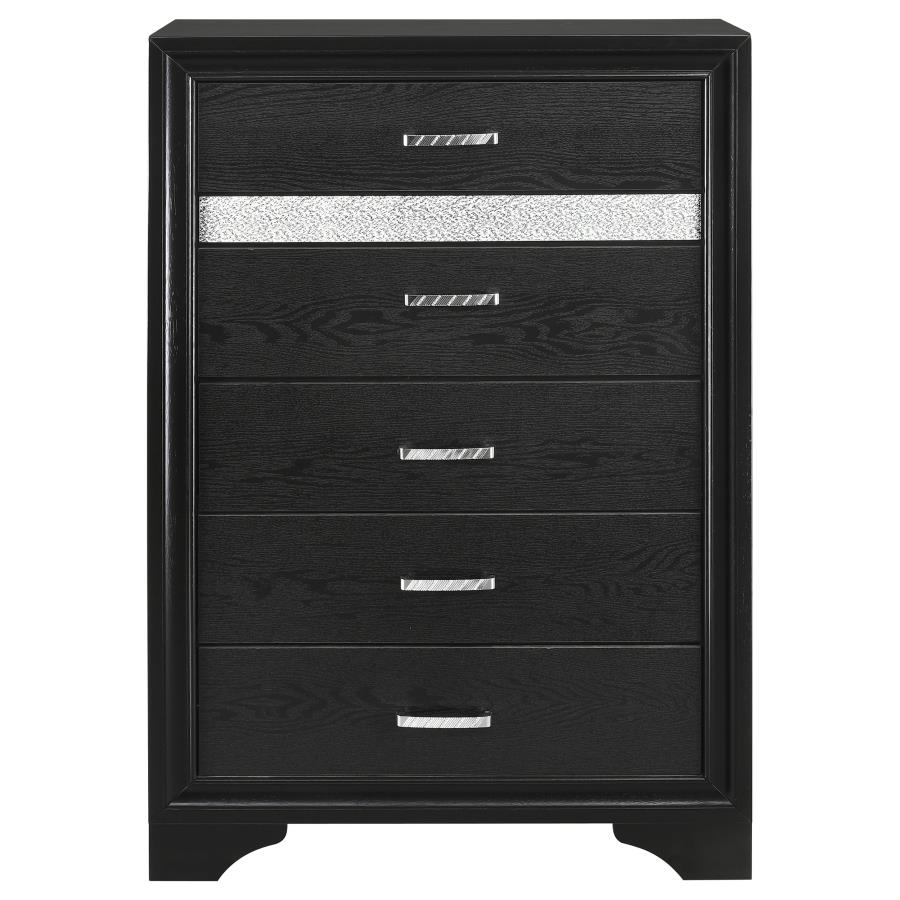 (image for) Miranda 5-drawer Bedroom Chest Black