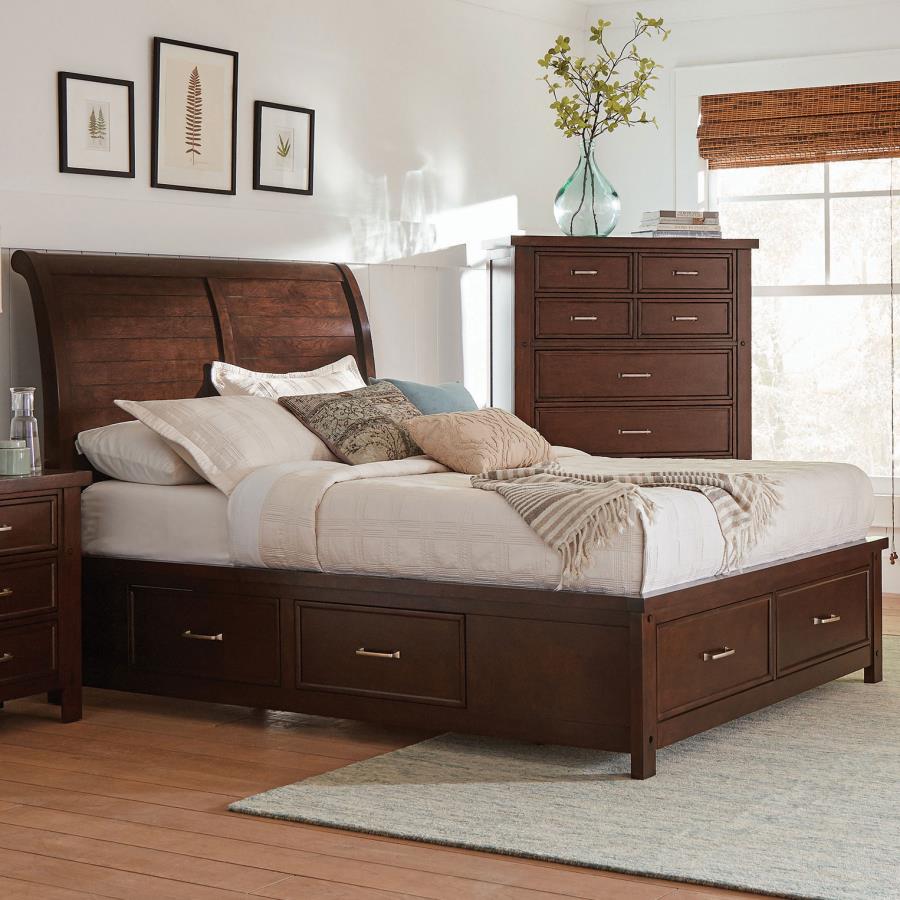 (image for) Barstow Eastern King Storage Bed Pinot Noir