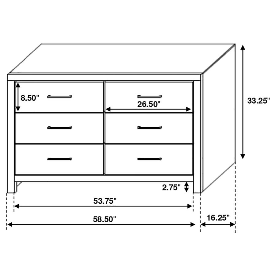 (image for) Brantford 4-piece Queen Bedroom Set Barrel Oak