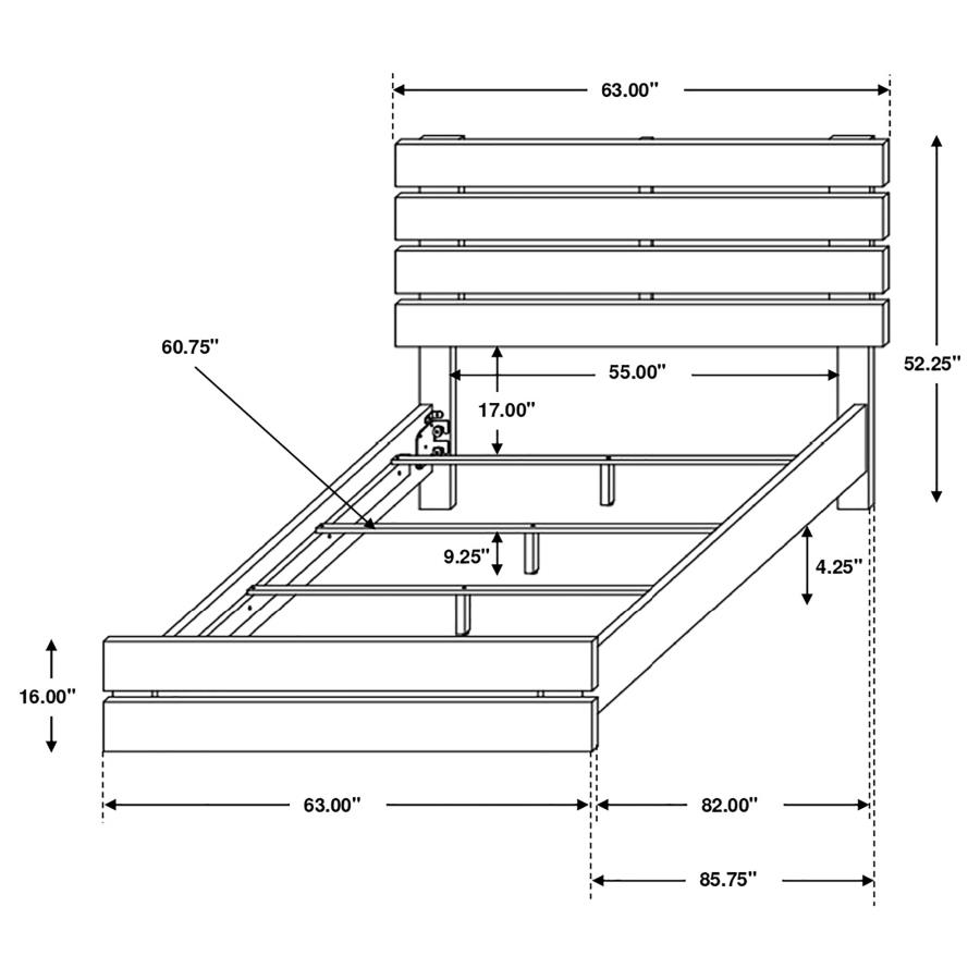 (image for) Brantford Wood Queen Panel Bed Barrel Oak