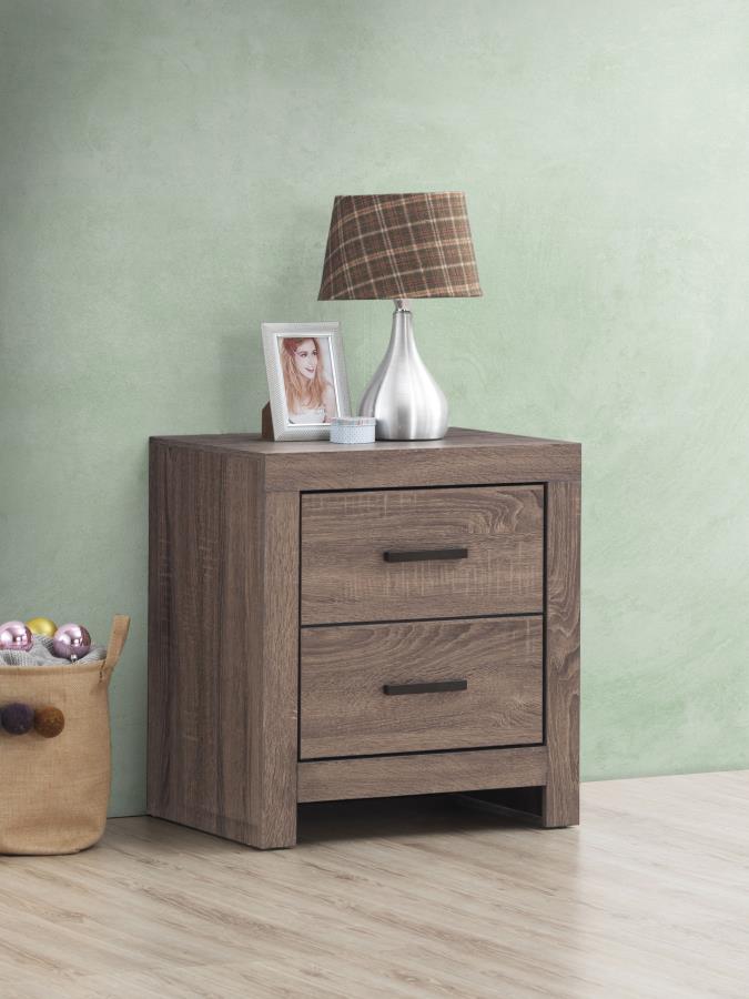 (image for) Brantford 2-drawer Nightstand Barrel Oak