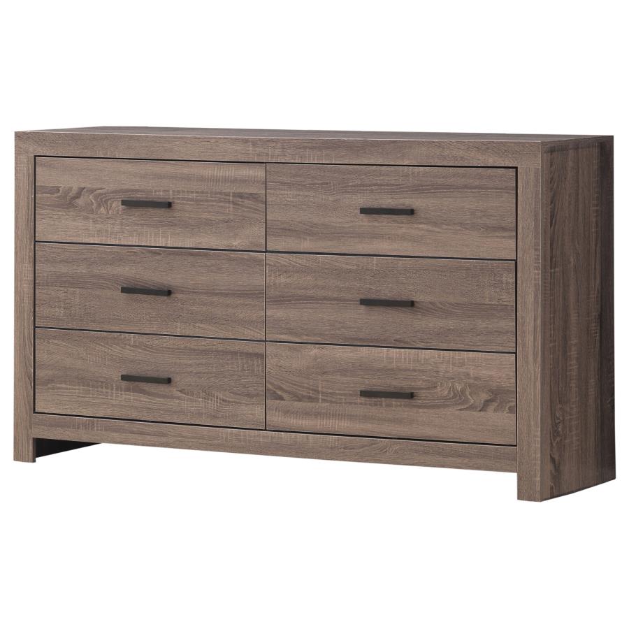 (image for) Brantford 6-drawer Dresser Barrel Oak