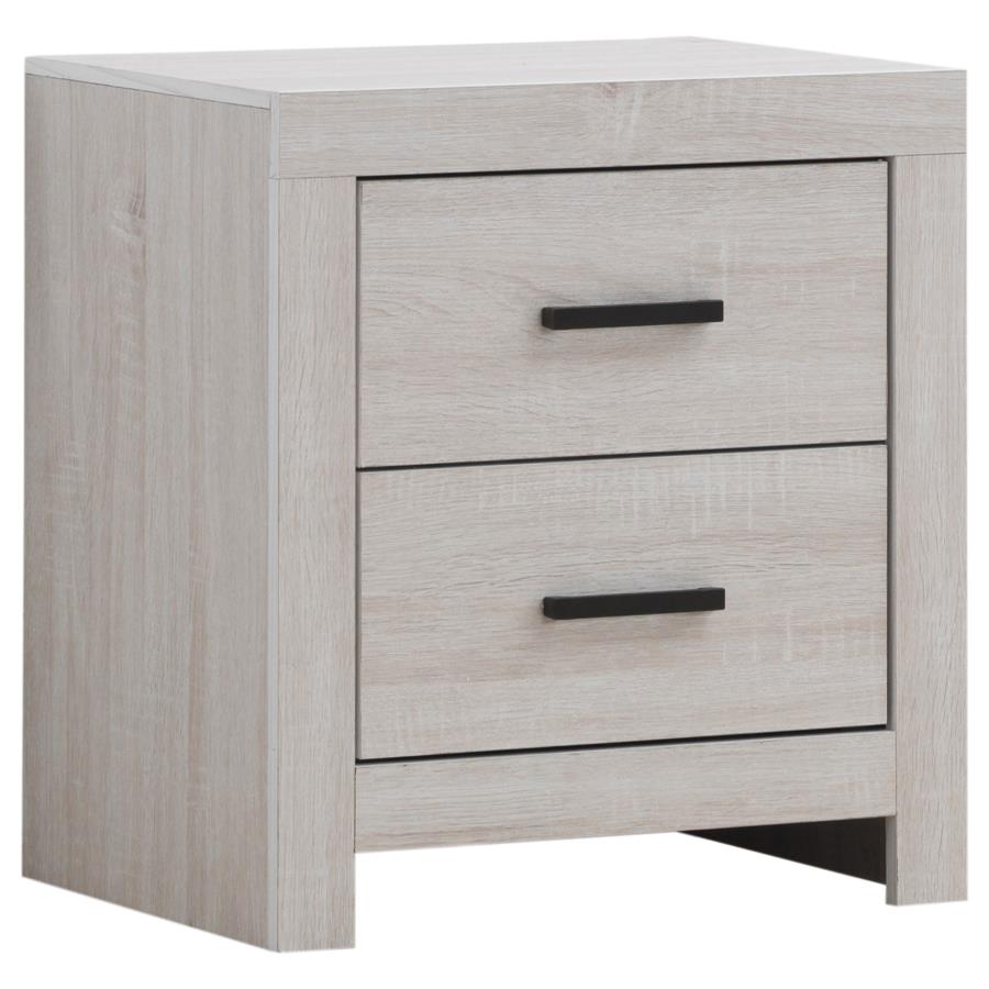 (image for) Brantford 2-drawer Nightstand Coastal White - Click Image to Close