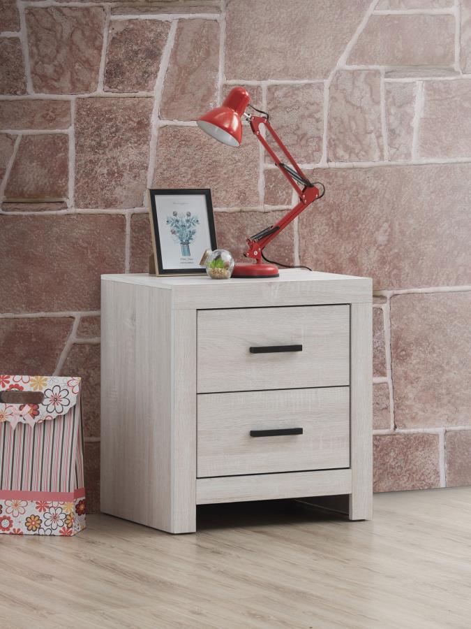 (image for) Brantford 2-drawer Nightstand Coastal White