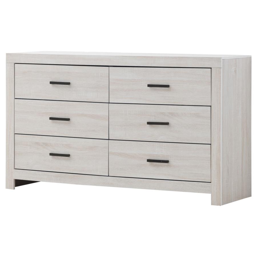 (image for) Brantford 6-drawer Dresser Coastal White