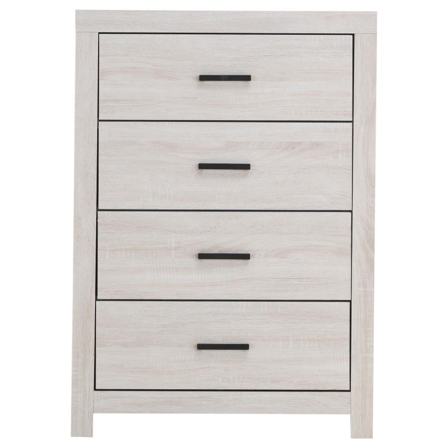 (image for) Brantford 4-drawer Bedroom Chest Coastal White