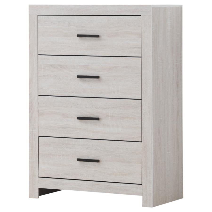 (image for) Brantford 4-drawer Bedroom Chest Coastal White