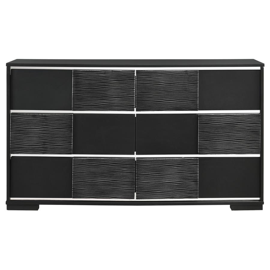 (image for) Blacktoft 4-piece Eastern King Bedroom Set Black