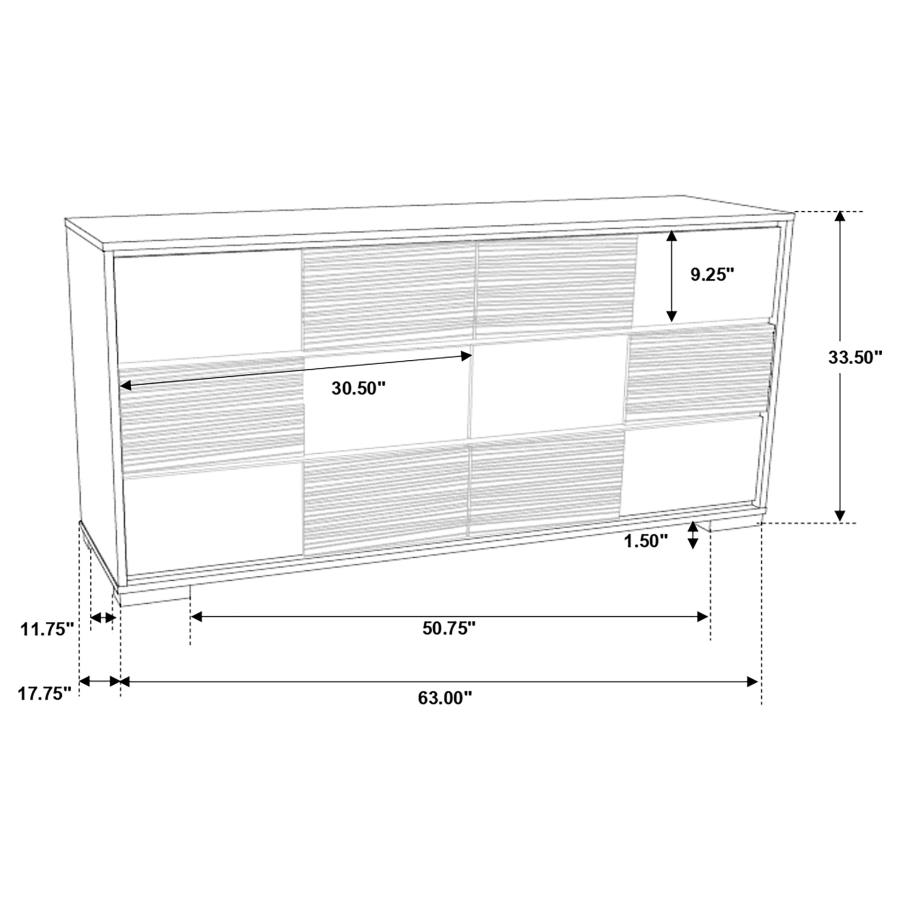 (image for) Blacktoft 4-piece Eastern King Bedroom Set Black