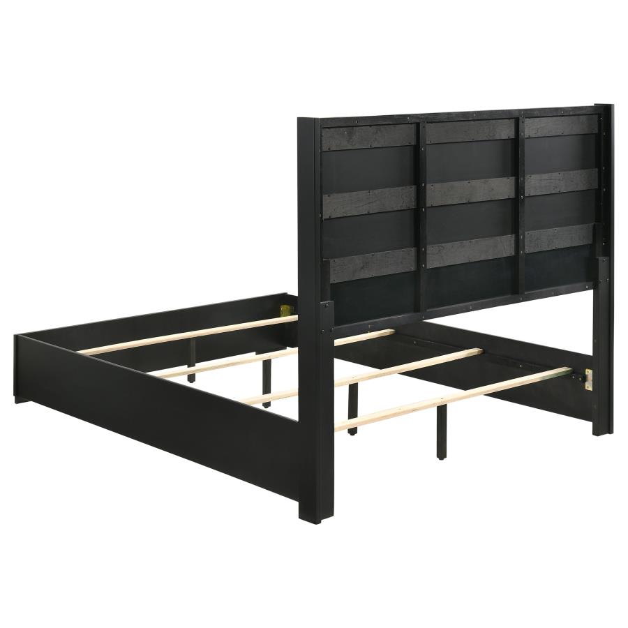 (image for) Blacktoft Wood Eastern King Panel Bed Black