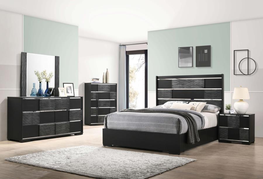 (image for) Blacktoft 5-drawer Bedroom Chest Black