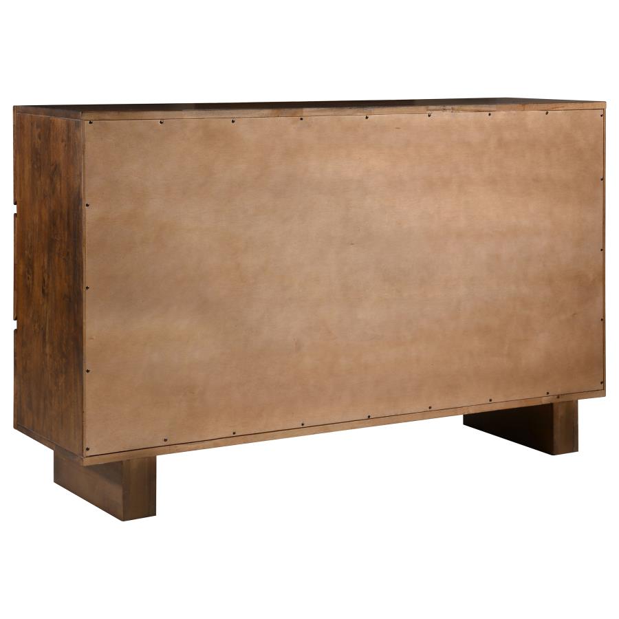 (image for) Genevieve 6-drawer Dresser Dark Brown