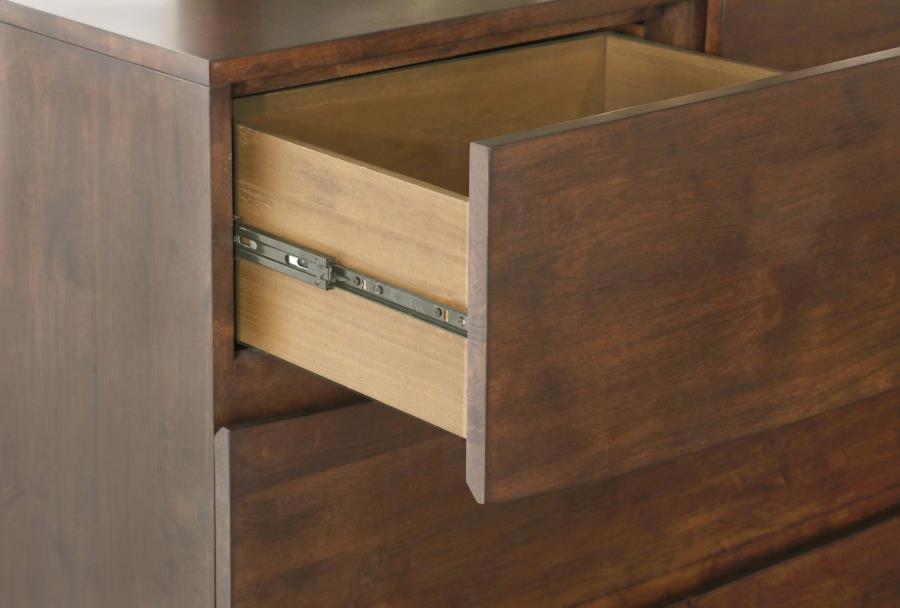 (image for) Genevieve 6-drawer Dresser Dark Brown