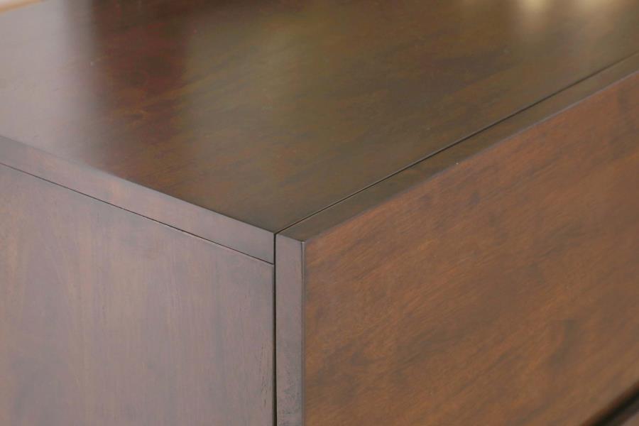 (image for) Genevieve 6-drawer Dresser Dark Brown