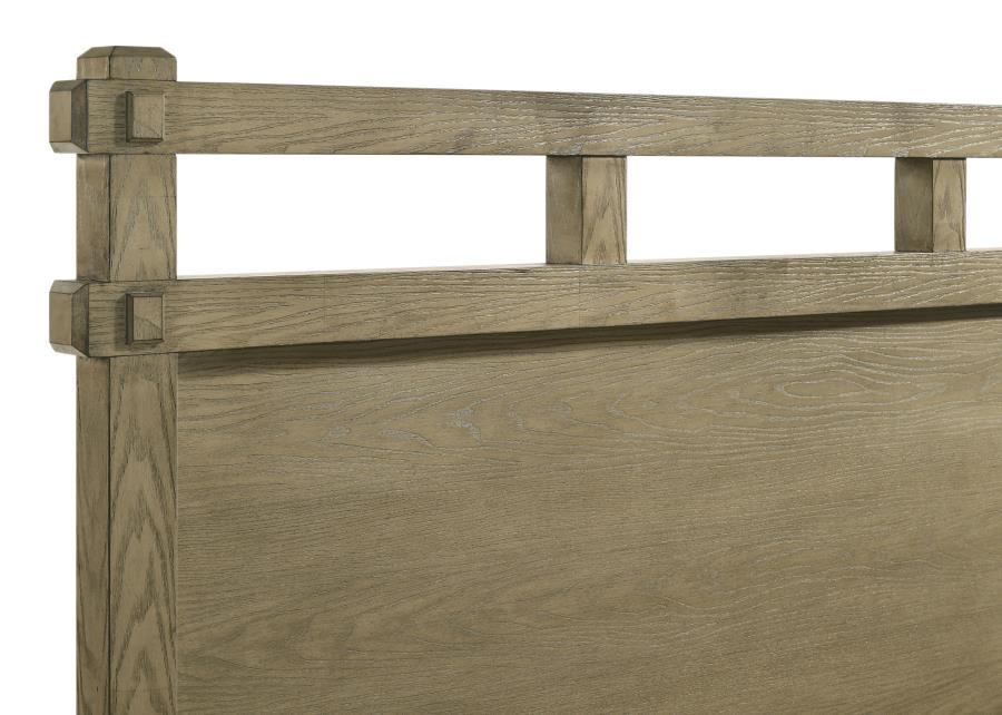 Hazlewood 59-inch Queen Panel Storage Bed Vineyard Oak